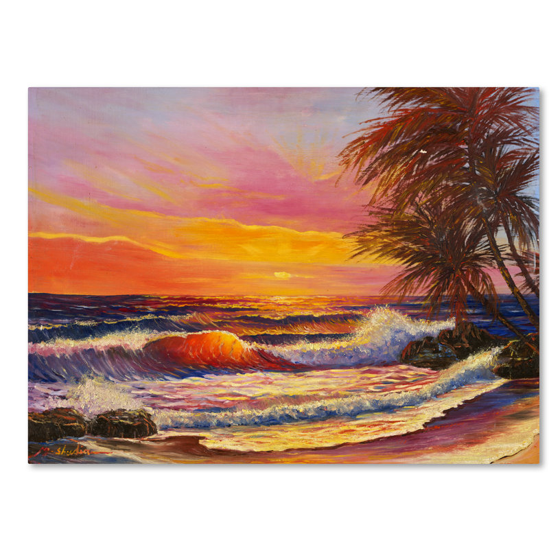 «Hawaiian Glow» de Luverne, reproduction sur toile tendue, H 24 po x l 32 po x P 2 po