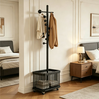 Portemanteau en bois d'hévéa