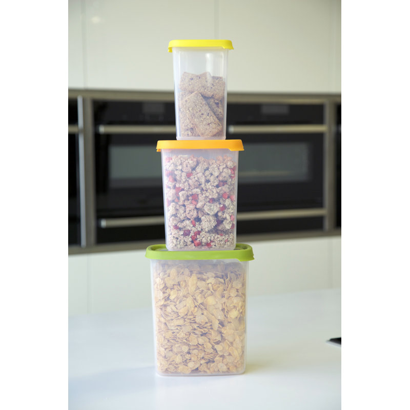 Wham Seal It 3 Piece Rectangular Container Food Storage Set (750ml, 1.7L, 3.2L)
