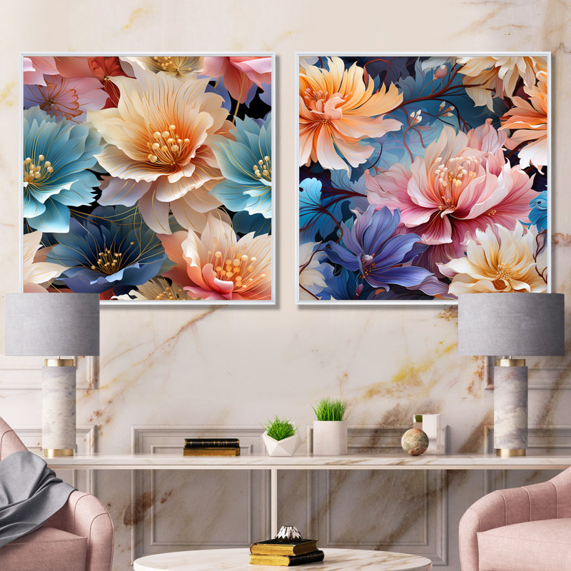 Ensemble de salon Ison, Cadre blanc, H 30 po x l 61 po x P 1 po