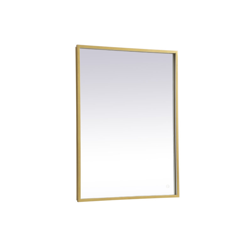 Miroir Piche, 27 po x 36 po, Laiton