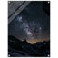 Impression de montagnes Astro - Art mural de paysage de montagne cosmique - œuvre d'art sur toile montagne galaxie - nuit étoilée scène de la nature affiche - décor de paysage de science-fiction surréel - impression de décoration murale moderne céleste-81778219-81778217