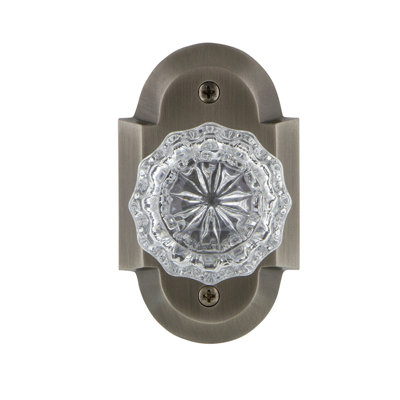 Plaque Cottage avec bouton de porte en cristal
