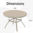 Outdoor Round Patio Dining Table-1965158897-1965158892