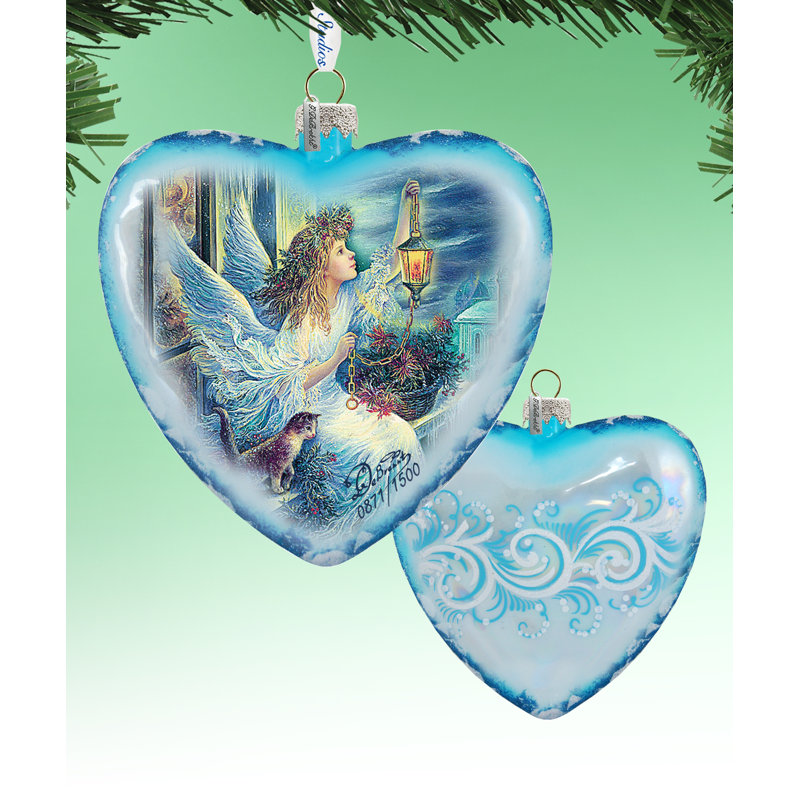 Holiday 5.5'' Handmade Glass Animals Holiday Shaped Ornament
