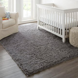 Area Rugs For Living Room, Large Big Grey Fluffy Shag Fuzzy Plush Soft Carpets, Floor Shaggy Rug For Bedroom, Gray Carpet For Kids Dorm Nursery Home Decor Aesthetic
