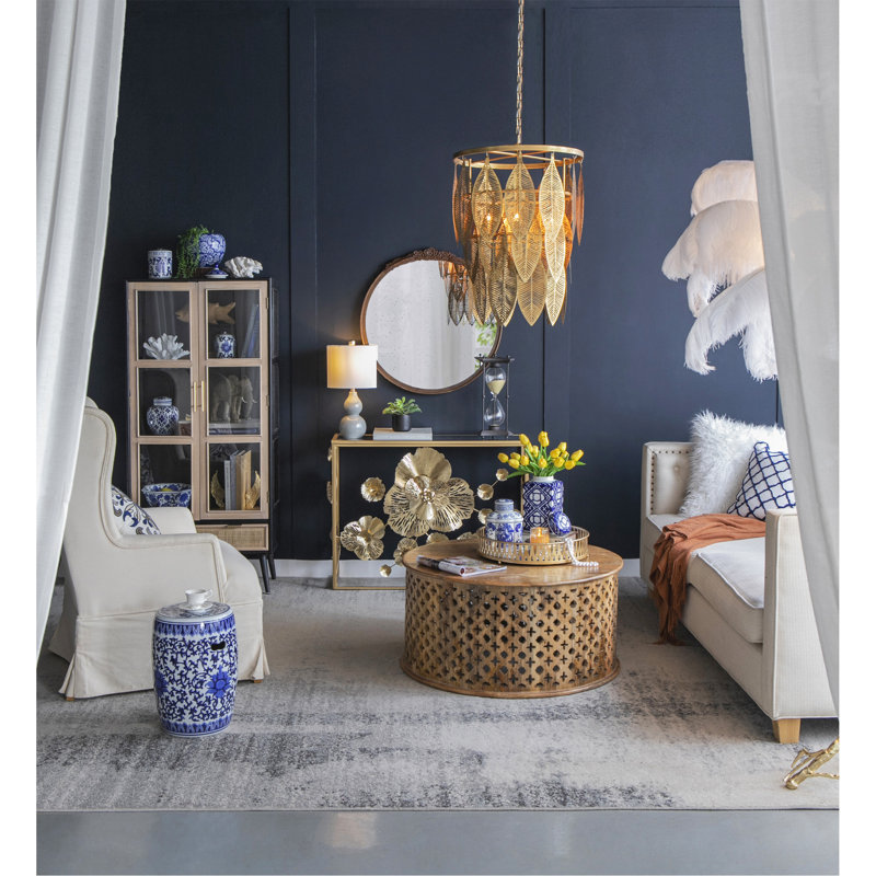 Miroir décoratif Langosta Bingley, Brun, Double 30,1 po x 29,1 po