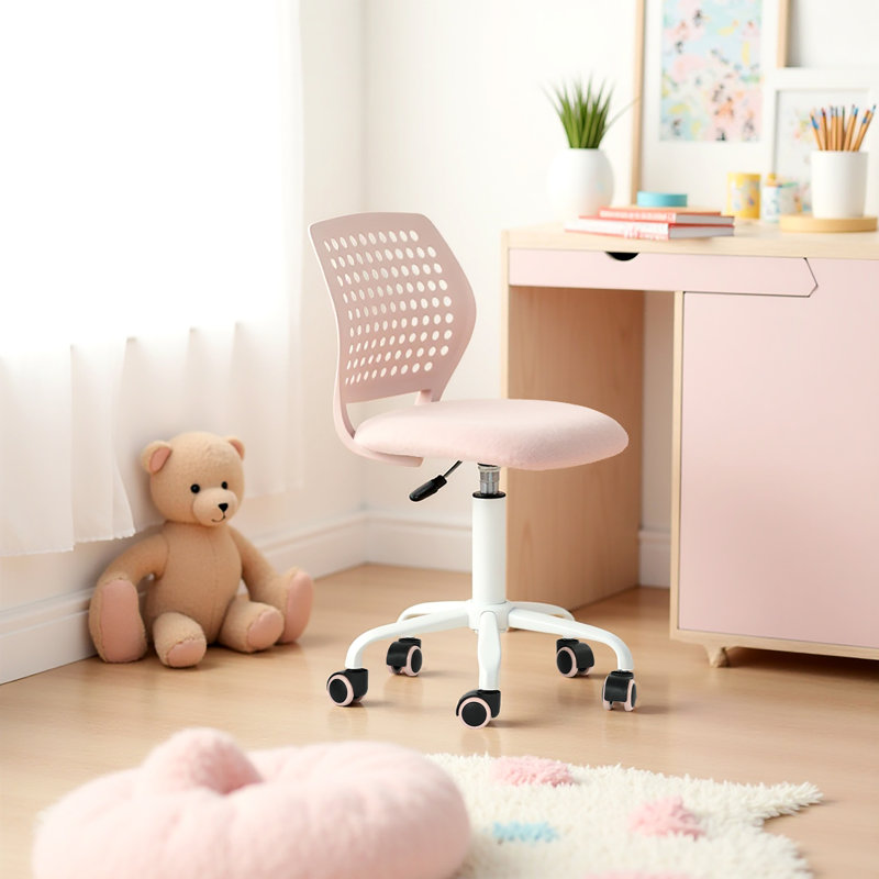 Chaise de bureau, Rose