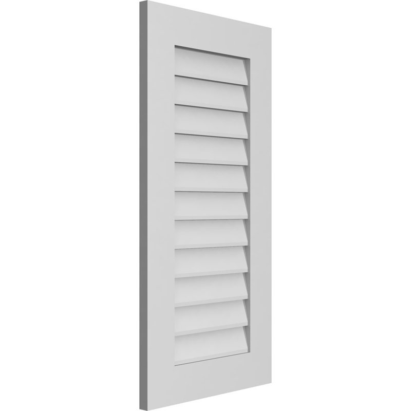 Vent à pignon rectangulaire en uréthane non-fonctionnel, H 36 po x l 18 po x P 1 po