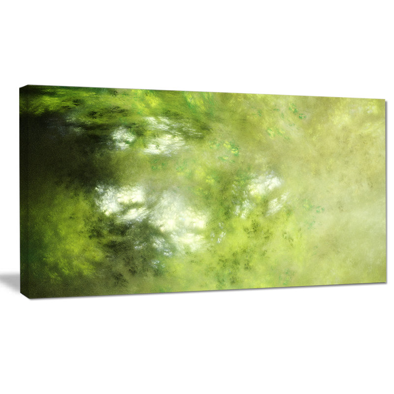 «Blur Green Sky with Stars», impression sur toile tendue, H 16 po x l 32 po x p 1 po