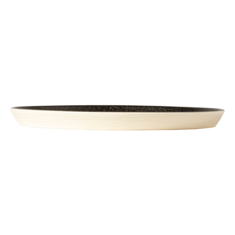 Nótos Fine Stoneware Dinner Plate, Latitude Black