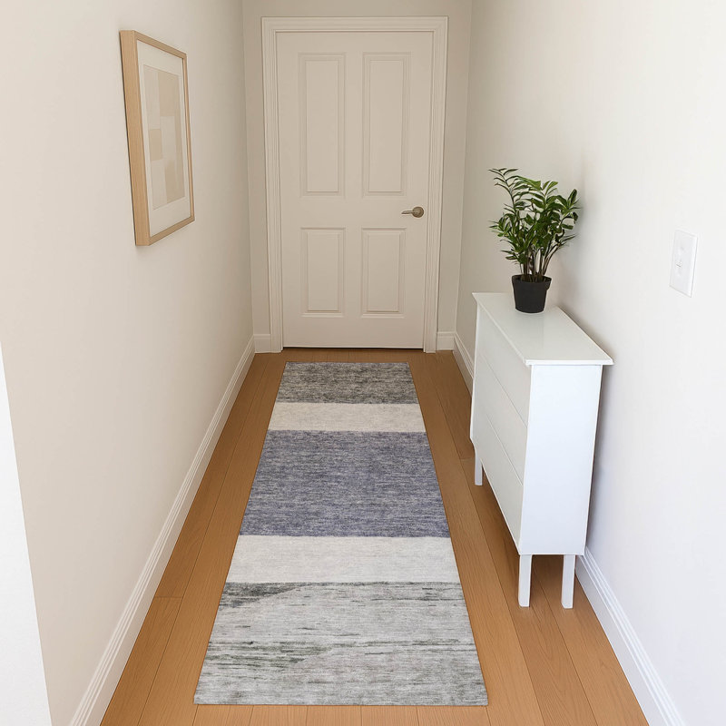 Premium Machine Washable Marasco AMF1624 Stripes Rug, Runner 2'3" x 7'6"