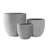 Kante 3 Piece 18", 14", and 10"W Round Planters, Outdoor Indoor Modern Planter Pots, Lightweight, Weather Resistant, Seamless with Drainage Hole Set-70271083