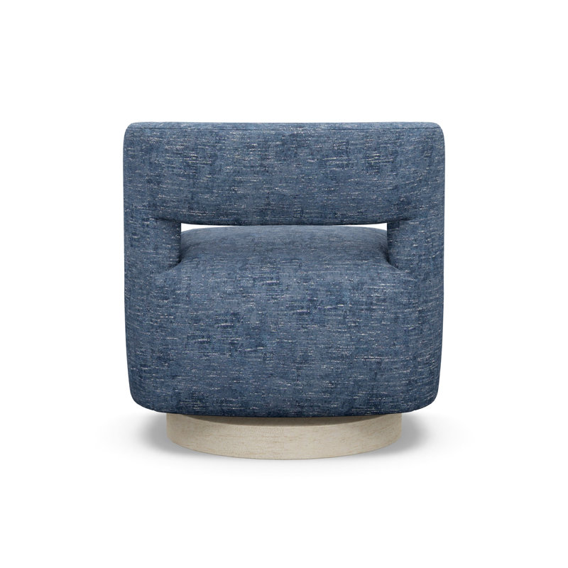 Crystle Swivel Barrel Chair, 9637-51, Sandstone