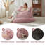 Fauteuil à billes en forme de chat de style fantaisiste moderne, canapé paresseux en fausse fourrure de lapin avec coussin amovible pour adultes et enfants-1284915807
