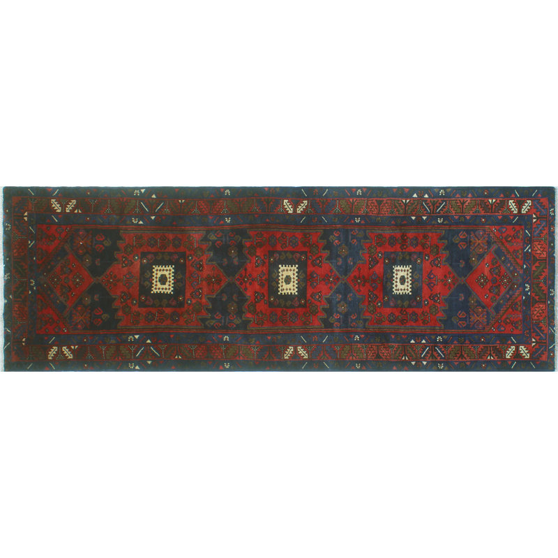 Nisrin One-of-a-Kind 3'6" X 10'9" 1980s Runner Wool Area Rug