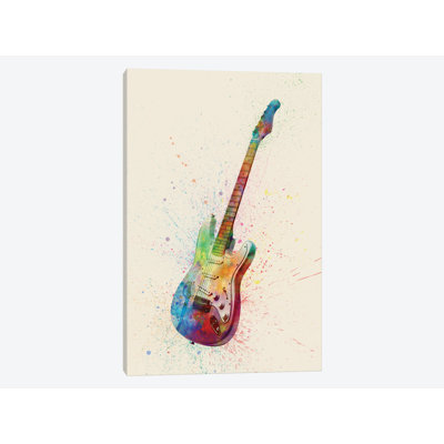 «Musical Instruments Series: Electric Guitare I» par Michael Tompsett - impression sur toile tendue