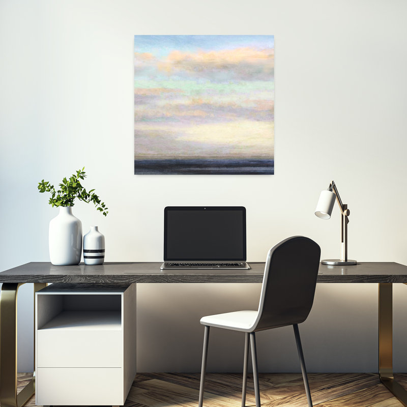 It's It A Dream Abstract Contemporary Landscape Art, H 18 po x l 18 po
