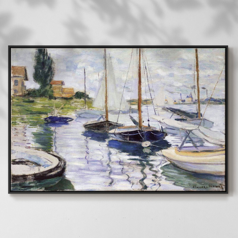 Bateaux à Petit, H 25 po x l 37 po x P 2 po, Noir
