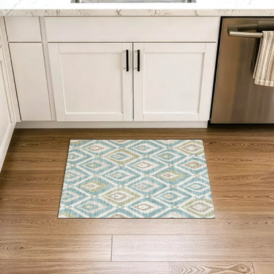 Tapis Chantille ACN3072 Ikat lavable à la machine pour intérieur/extérieur