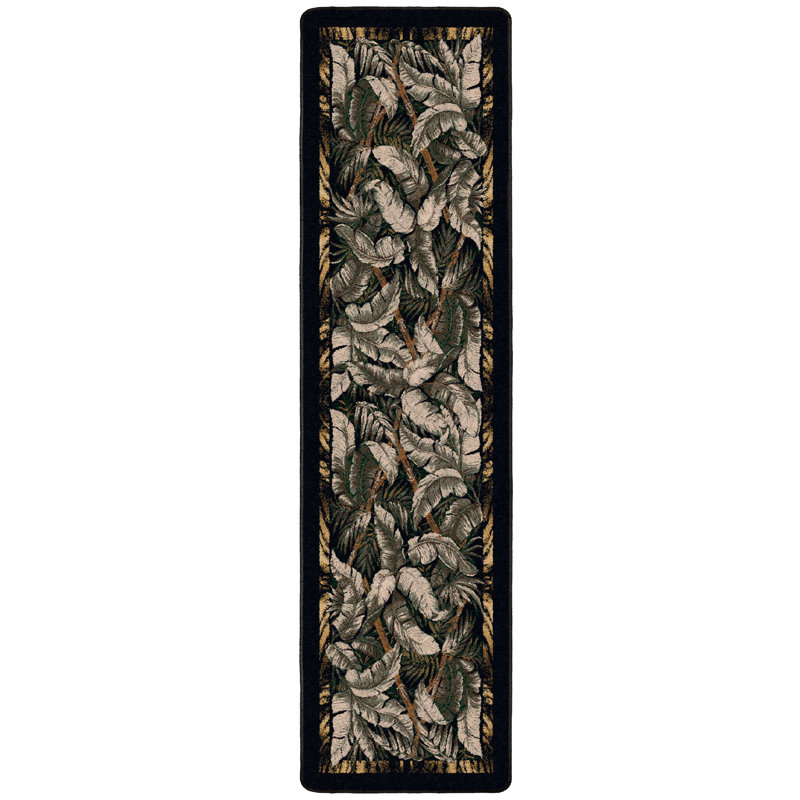 Tapis floral Jungle Fever, Carré 7 pi 7 po