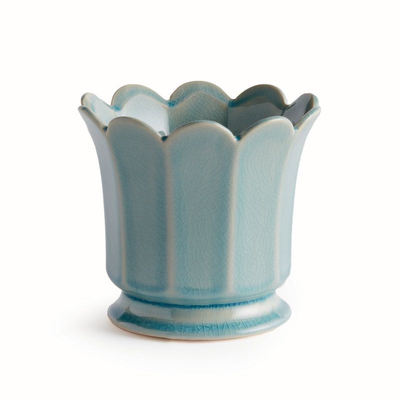 Conservatory Planter, 5.5" H x 6" W x 6" D, Blue