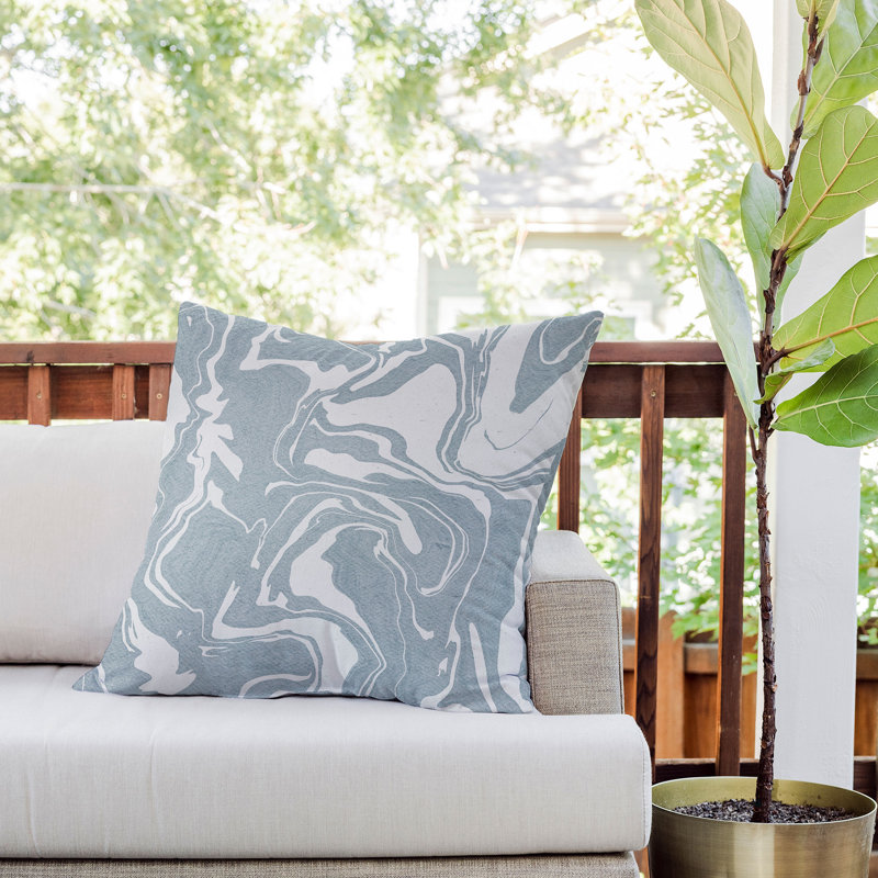 Coussin décoratif intérieur / extérieur en polyester , 26 po x 26 po