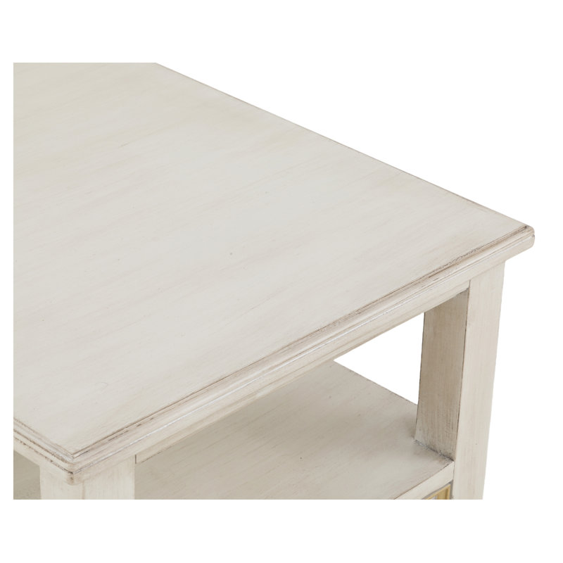 Table de bout rectangulaire Linea, Champagne Mist