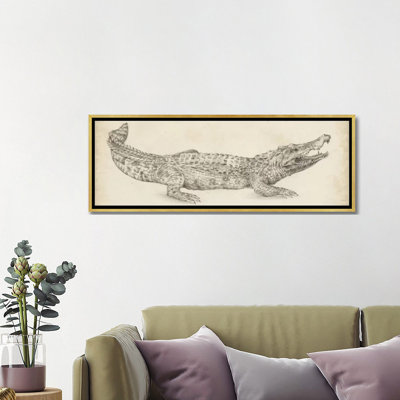 " Crocodile Sketch " Oil Painting