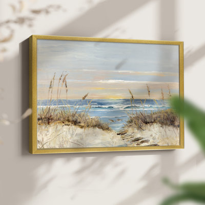 Coastal Boardwalk -Framed Print - Restickable
