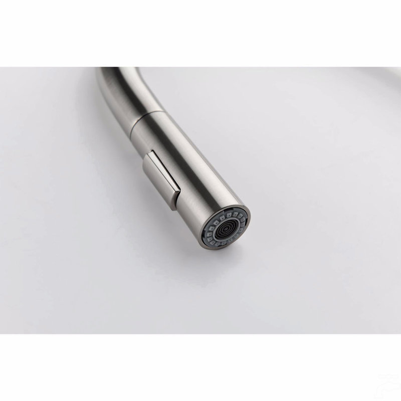 Kitchen Faucet With Pull Down Sprayer, Brushed Nickel