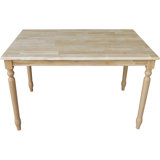 Solid Wood Dining Table, Durable And Easy To Assemble, Perfect For Home Use