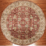 Masterpiece Silk One-of-a-Kind 11.8 X 11.9 Hand Knotted Area Rug