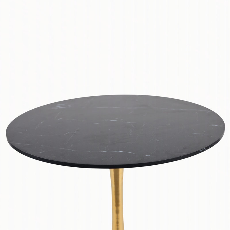 Table de salle à manger Mid-Century Tulip, Noir / doré