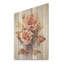 Rose monochromatique Elegance II - rose sur bois-1209408772