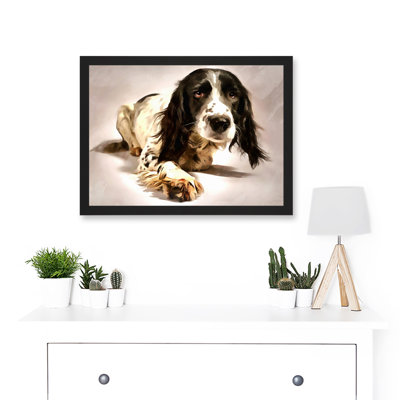 Springer Spaniel Cute Dog - Single Picture Frame Painting