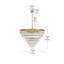 Lustre rond 32 pouces Iva -1260016097