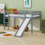 Lit mezzanine bas avec glissade, échelle, barrières de sécurité-1291202837