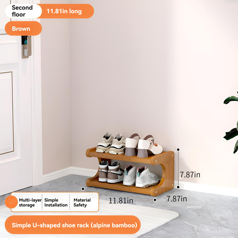 U-Shaped Simple Shoe Rack, Multi-Layer Storage