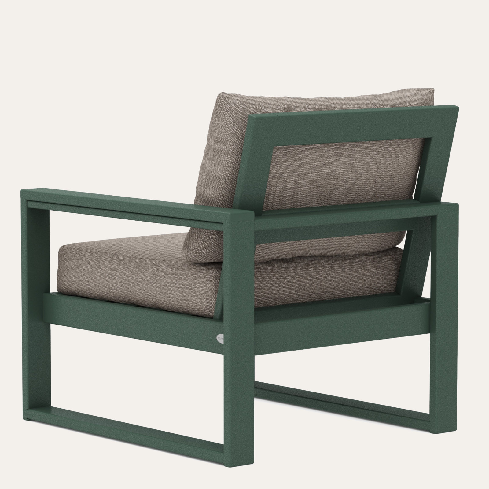 Edge Patio Lounge Chair, Weathered Tweed Revolution® Tweed, Green