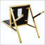 Chaise de salle à manger en métal doré à pieds en métal doré - ensemble de 4-129041854-129041855-129041858