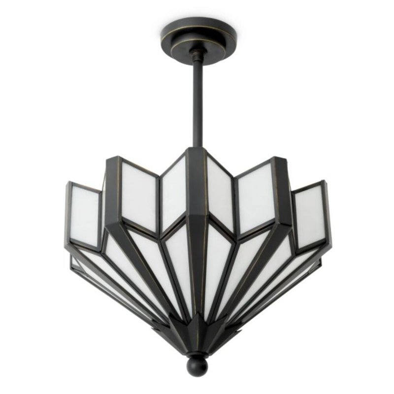 CDJ Chandelier Victory bronze highlight finish, Canopy, 27.5" H x 17.72" W x 17.72" D