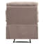 Fauteuil inclinable beige en tissu tissé