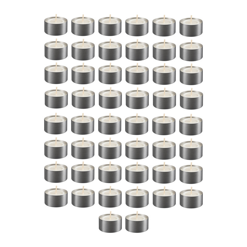 Ensemble de bougies chauffe-plat 50 pièces Tealights