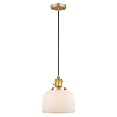 Franklin Restoration - Amberlynn - Mini-luminaire suspendu à 1 lumière - Interrupteur marche / arrêt - Ampoule DEL