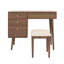 Ensemble de coiffeuse Chic Home avec plateau de table rabattable et tiroirs de rangement
