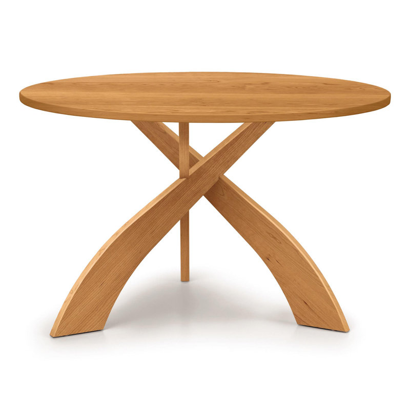 Entwine Dining - Round Fixed Top Table, 30" H x 48" L x 48" W, Natural Cherry, Natural Cherry
