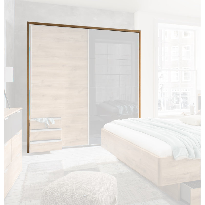 Berngar 228cm Closet System, Plank Oak