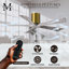 60" Irene 5-Blade Hugger Ceiling Fan with Wall Remote-1087667383-1087667333-1087667387