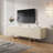 Pierpoint Modern Luxury TV Stand, Entertainment Center with Faux Marble Top, TV Console with Gold Stainless Steel Legs-267570981-240213235